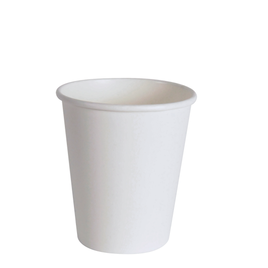 8 oz White Hot Drinks Paper Cups (1000 cups)-0