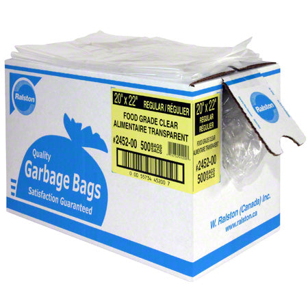 Bag Garbage 35 x 50 Strong Food Grade Clear - 125 each - Ralston - Packaging and Accessories - Restaurant Supplies and Equipment - Canadian Distribution-0